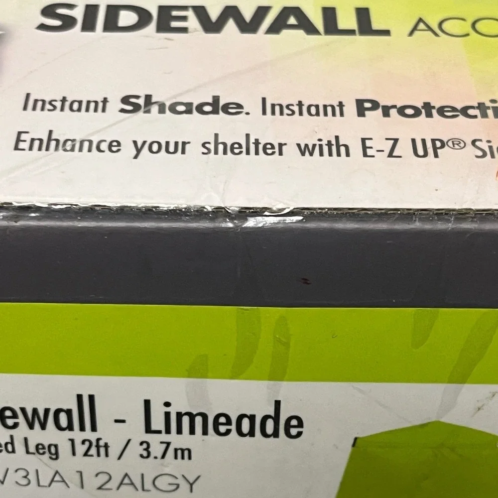 E-Z UP 12 Foot Angle Leg Recreational Sidewall Limeade NEW